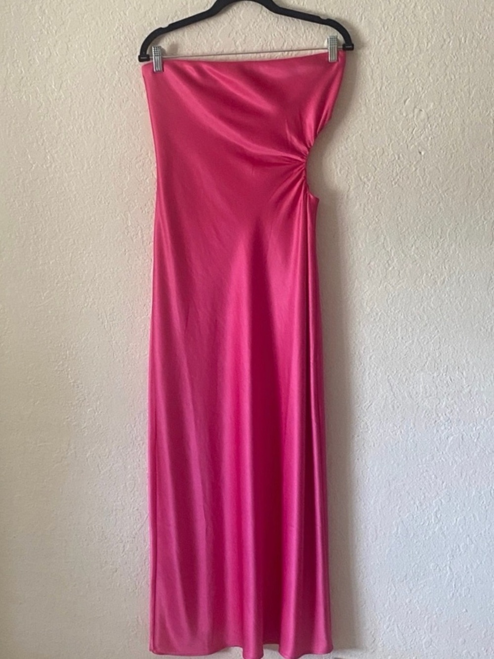 Reformation Nevaeh Flambê Strapless Gown Size M Pink Elegant Feminine Chic - Picture 6 of 12